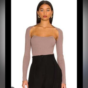 Revolve HEARTLOOM Regan Shrug and Tank Set in Pewter